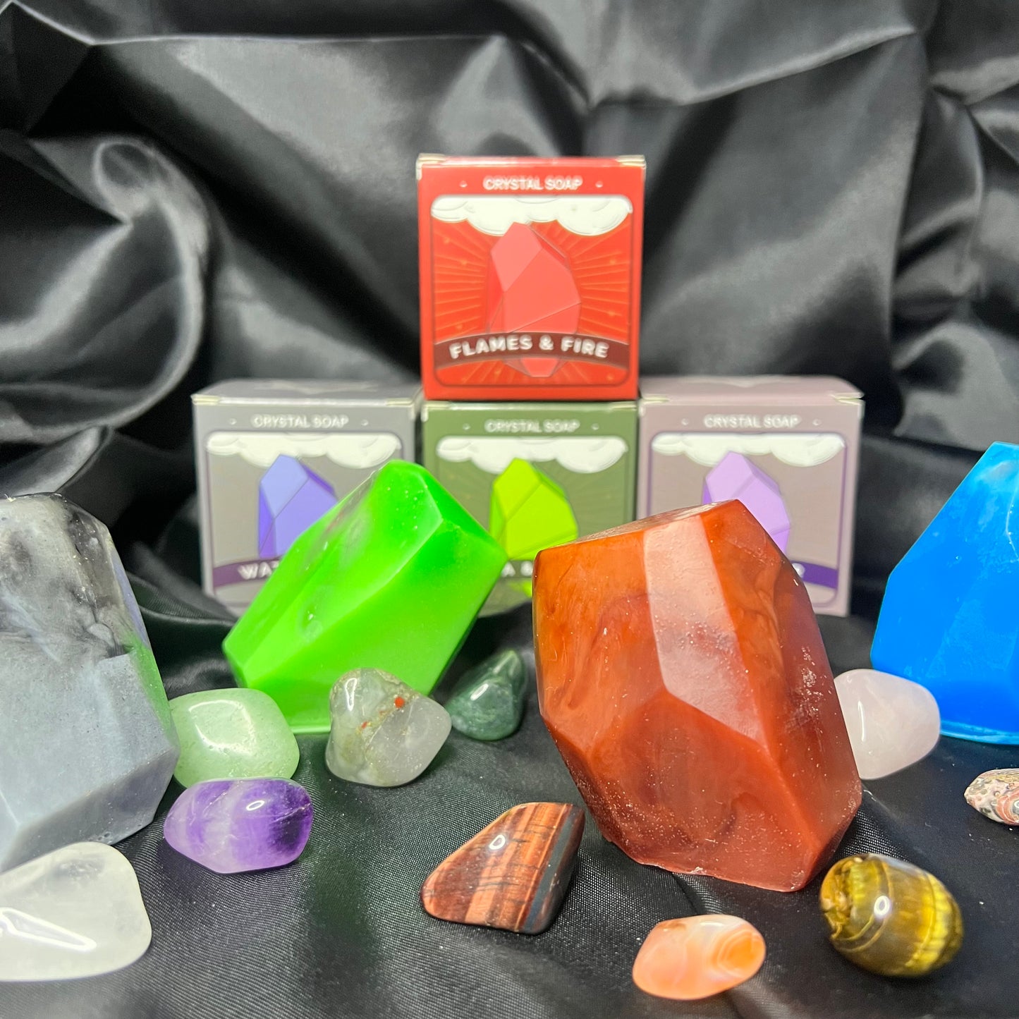 Mystery Gemstone Elemental Soaps