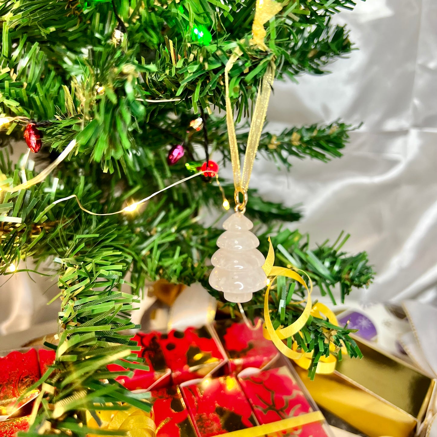 Crystal Gemstone Christmas Tree Decorations