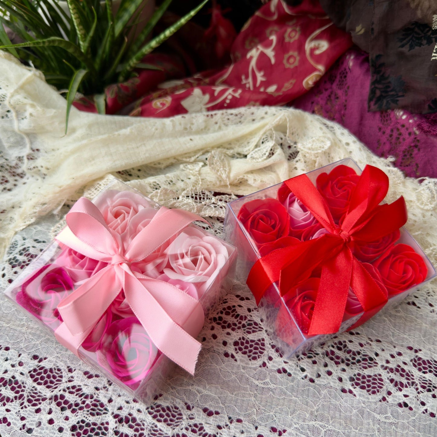 Rose Soap Flower Set