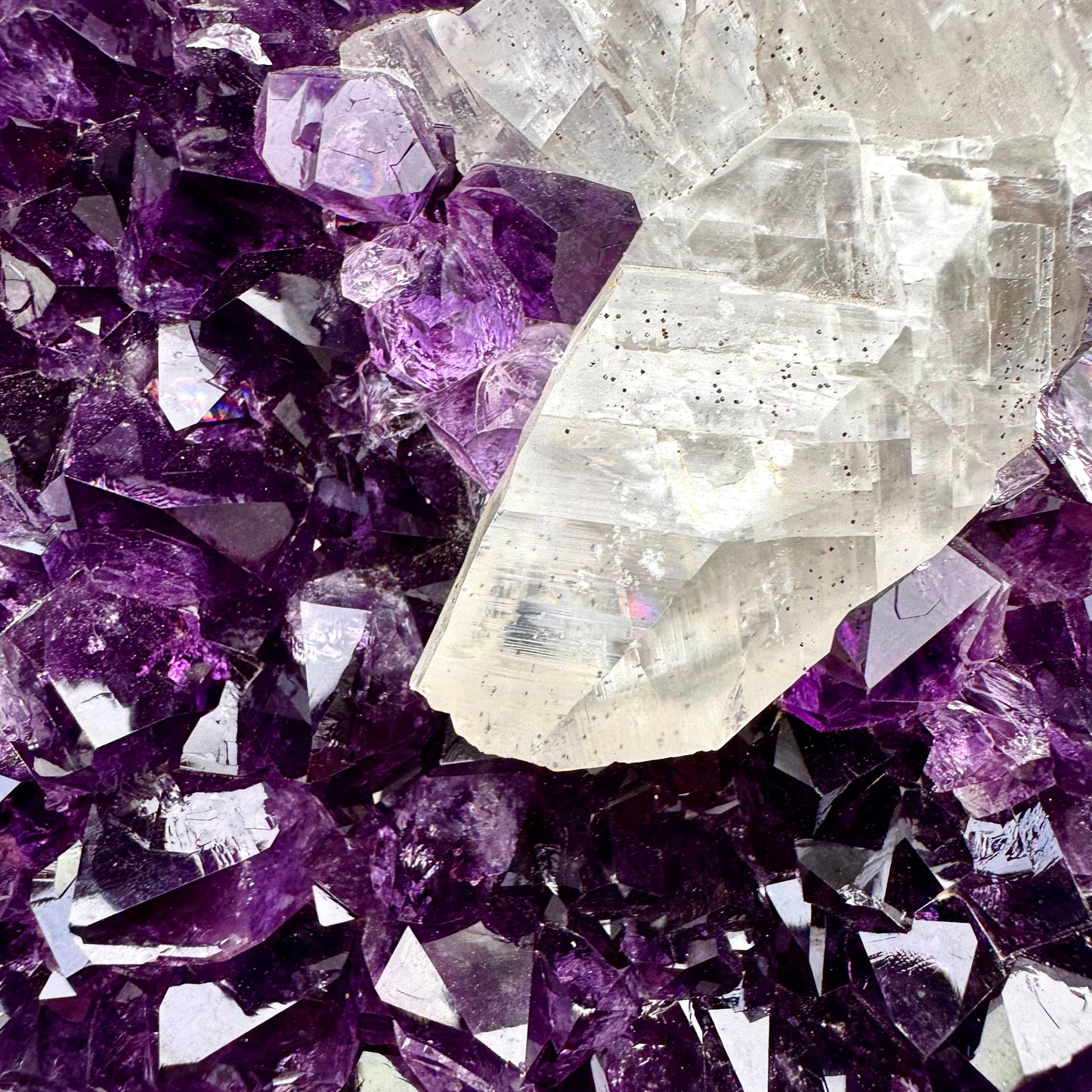 Uruguayan Amethyst Calcite Dark Purple Crystal - 4.6KG