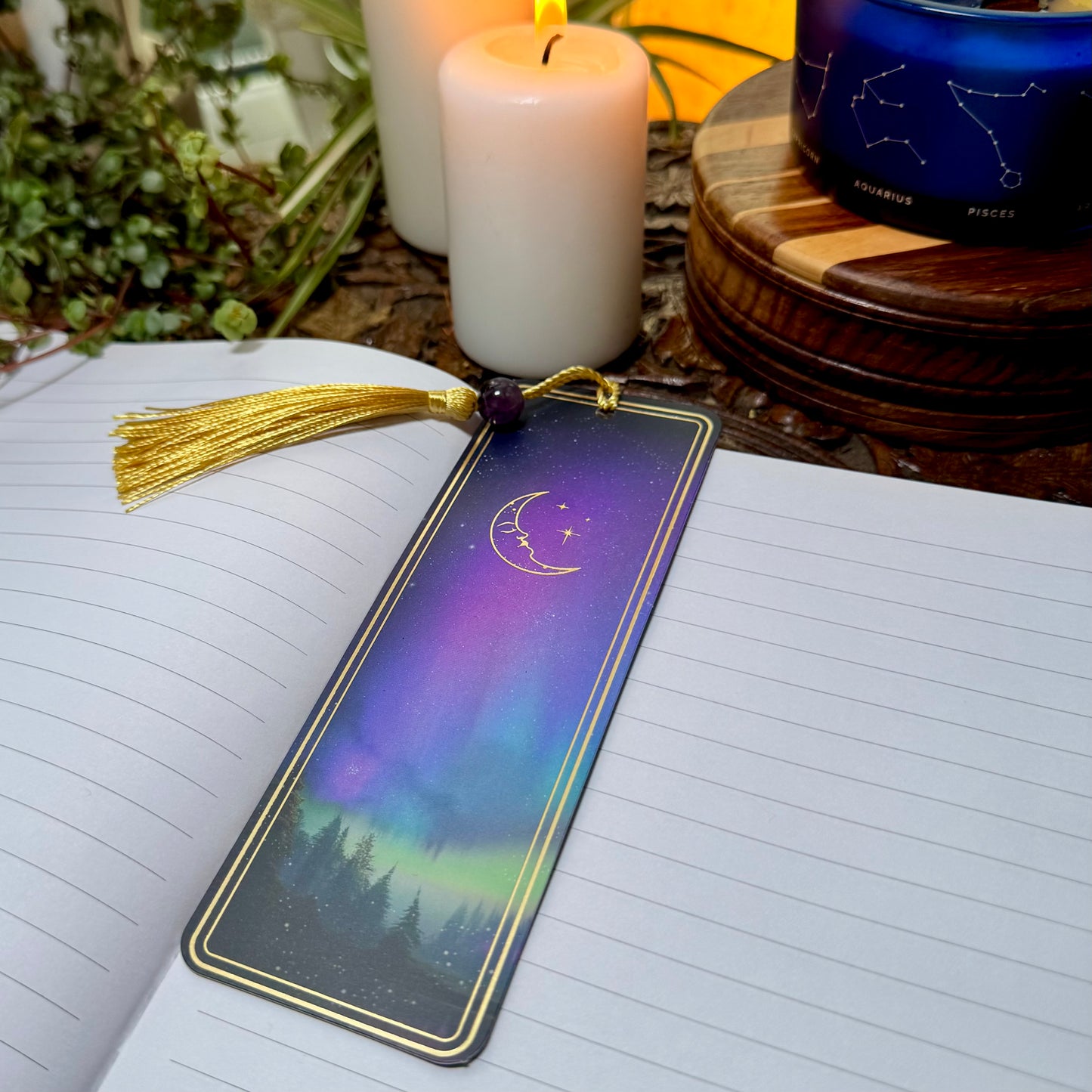 Amethyst Crystal Bookmark