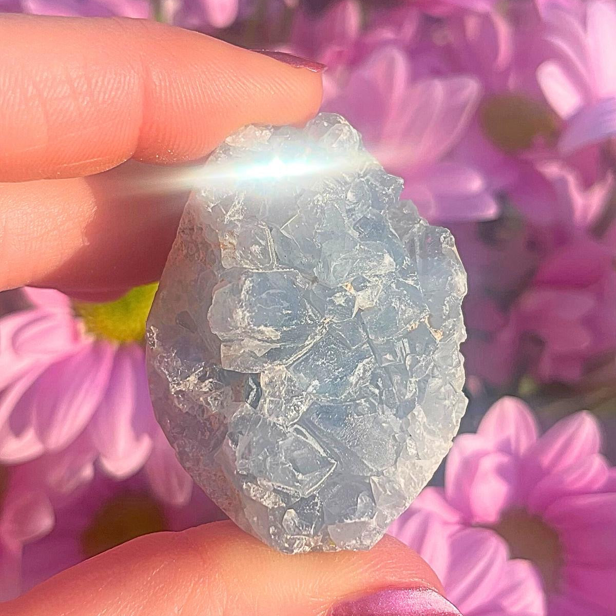 Blue Celestite Crystal Eggs