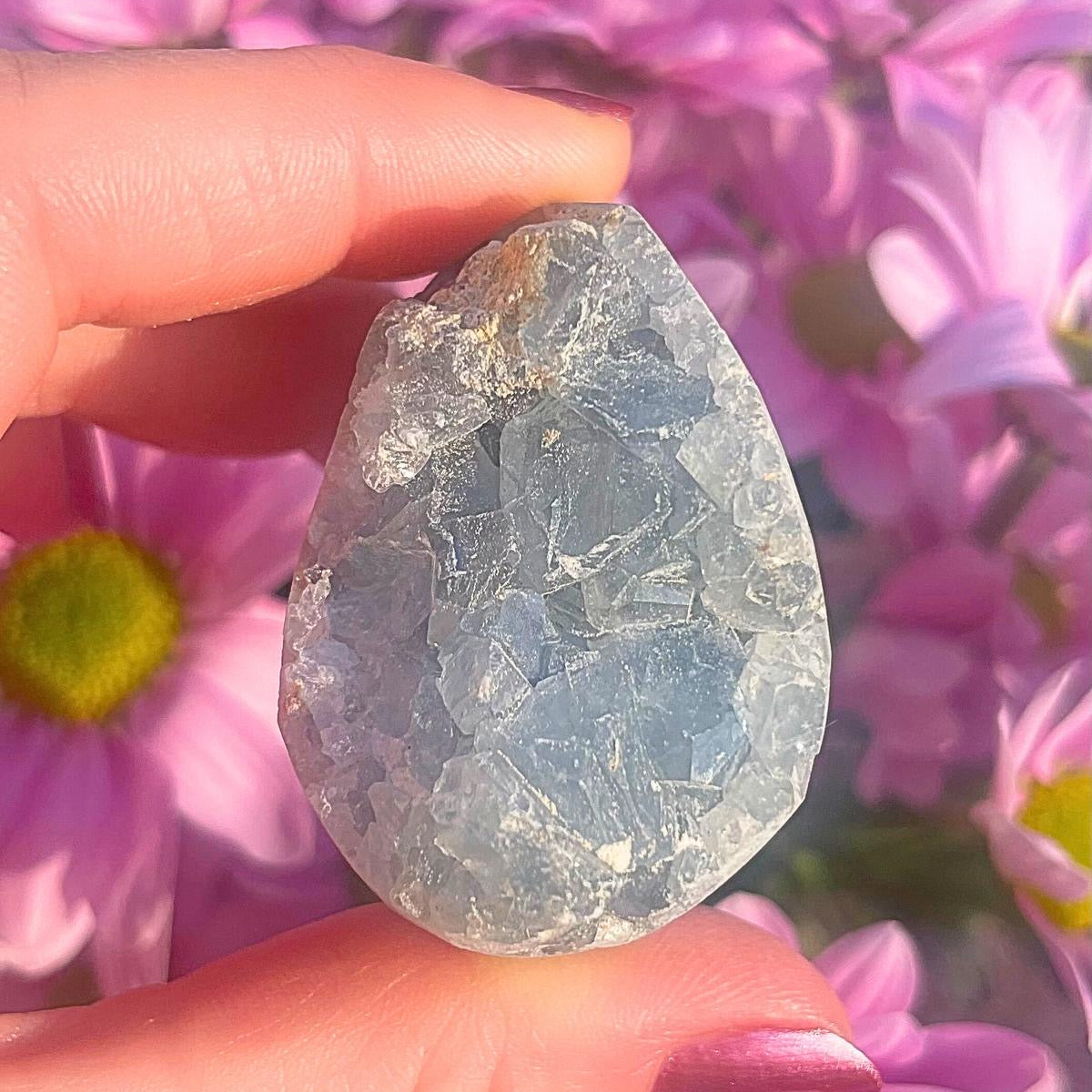 Blue Celestite Crystal Eggs