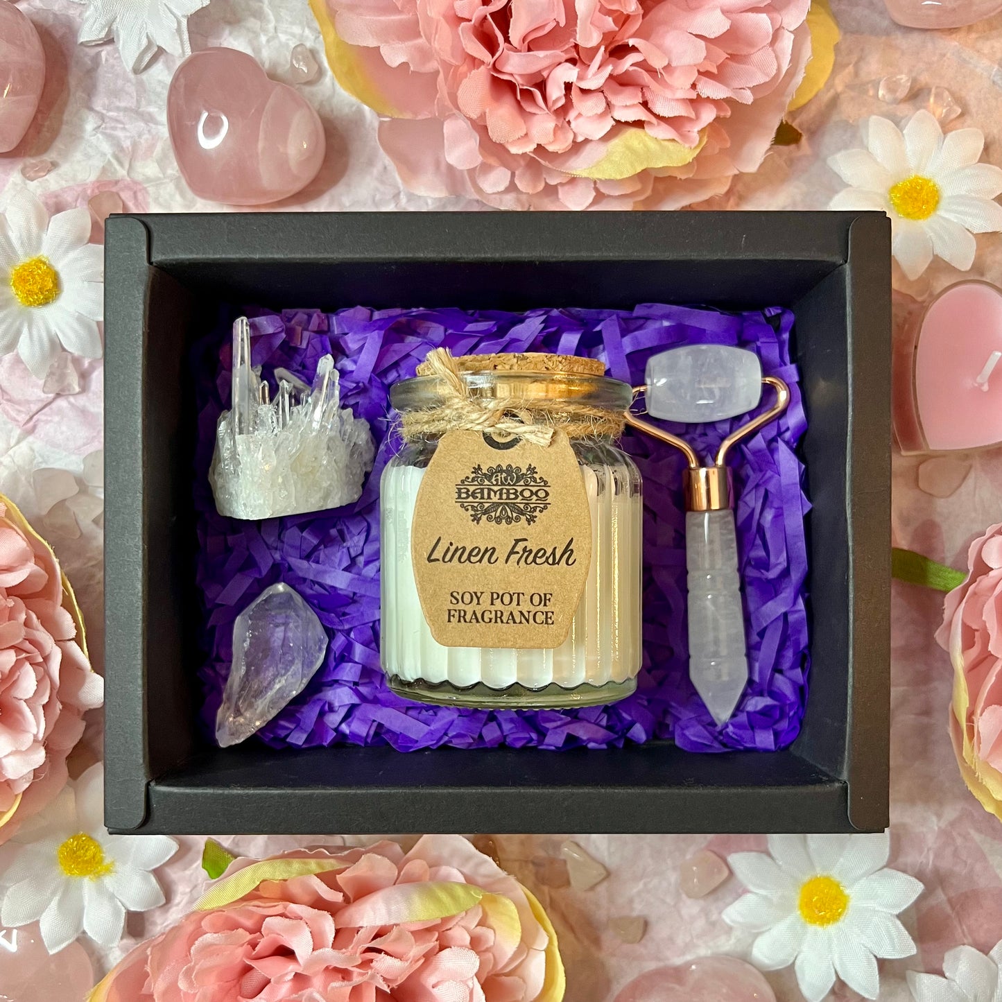 Mothers Day Crystal & Candle Gift Box Set