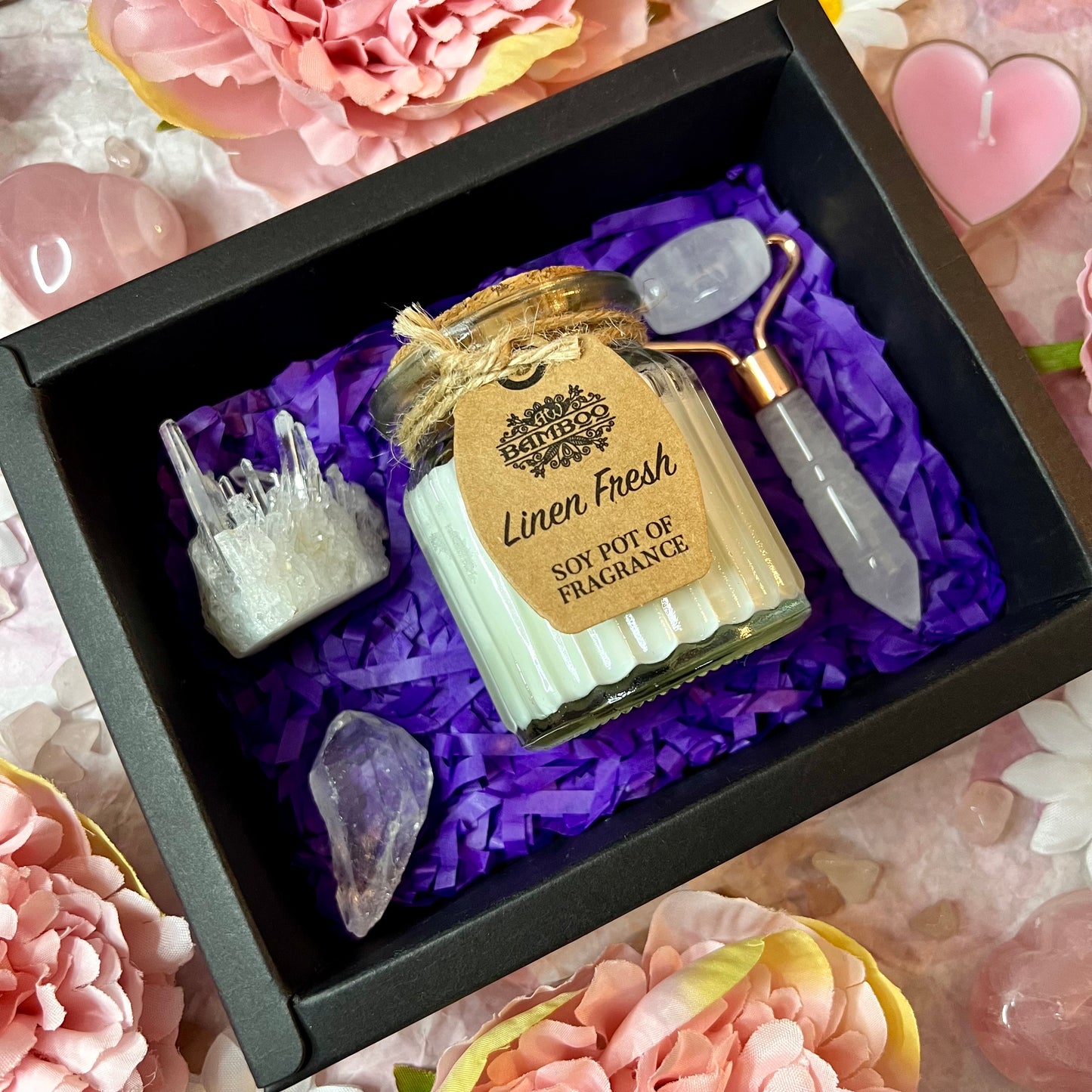 Mothers Day Crystal & Candle Gift Box Set