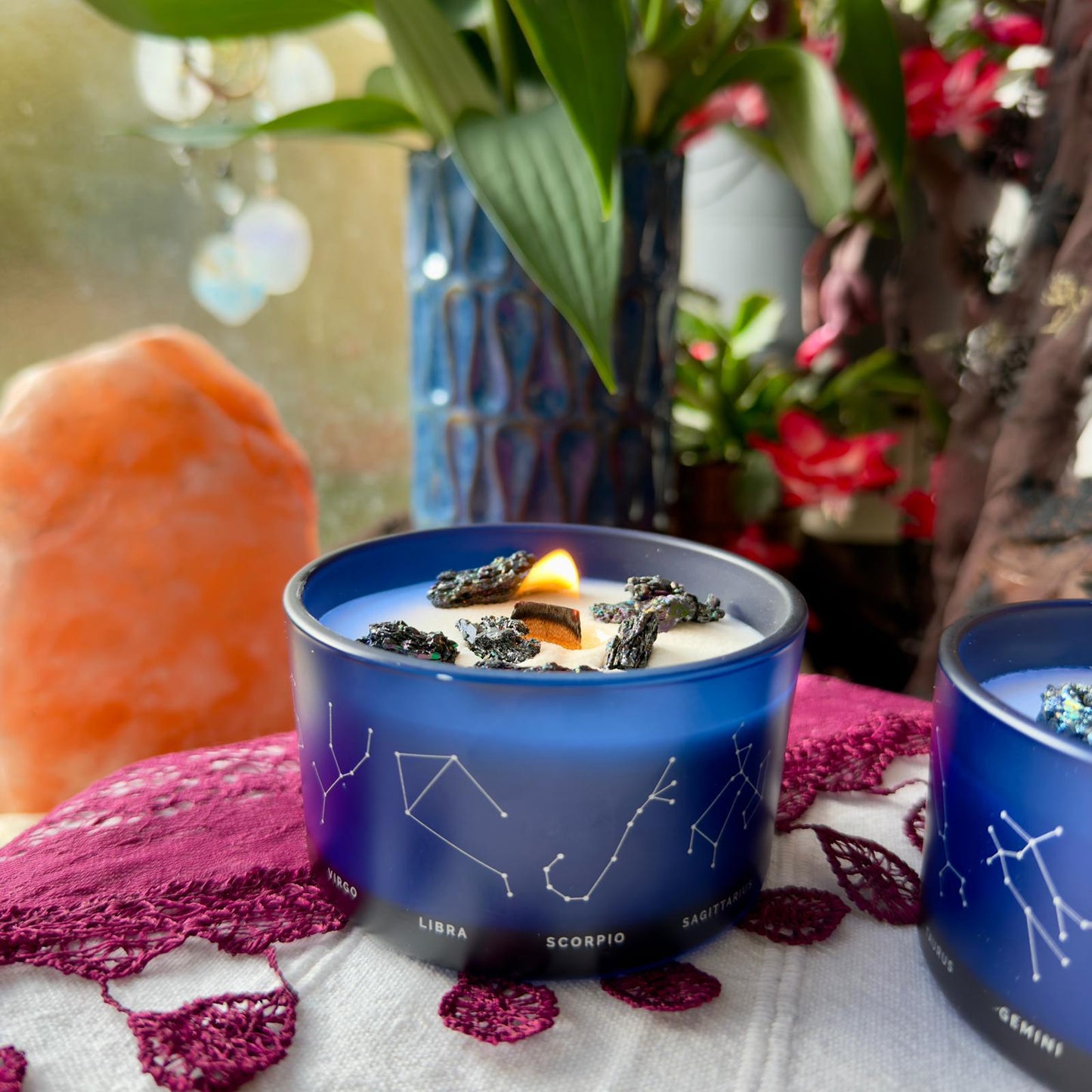 Zodiac Crystal Candle