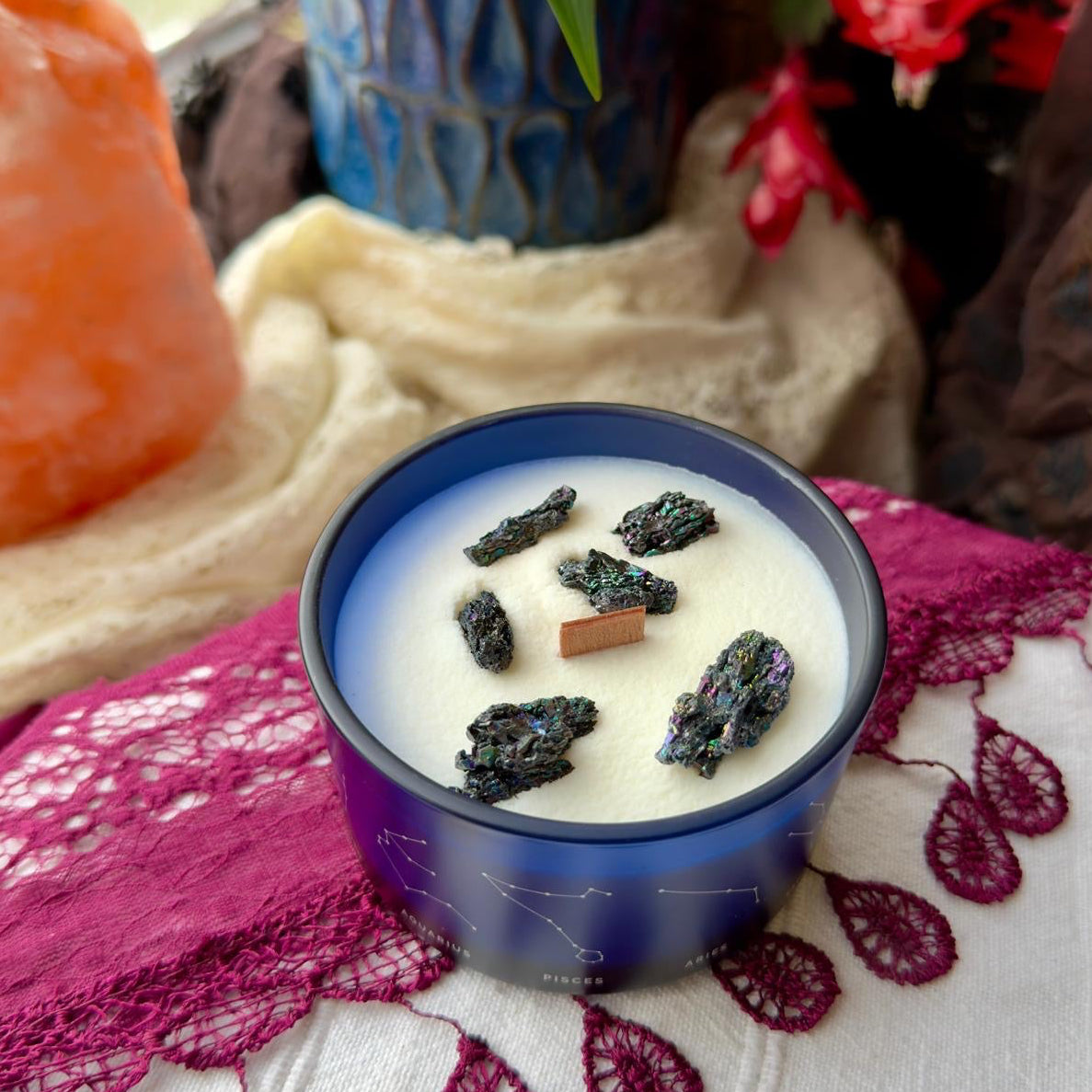 Zodiac Crystal Candle