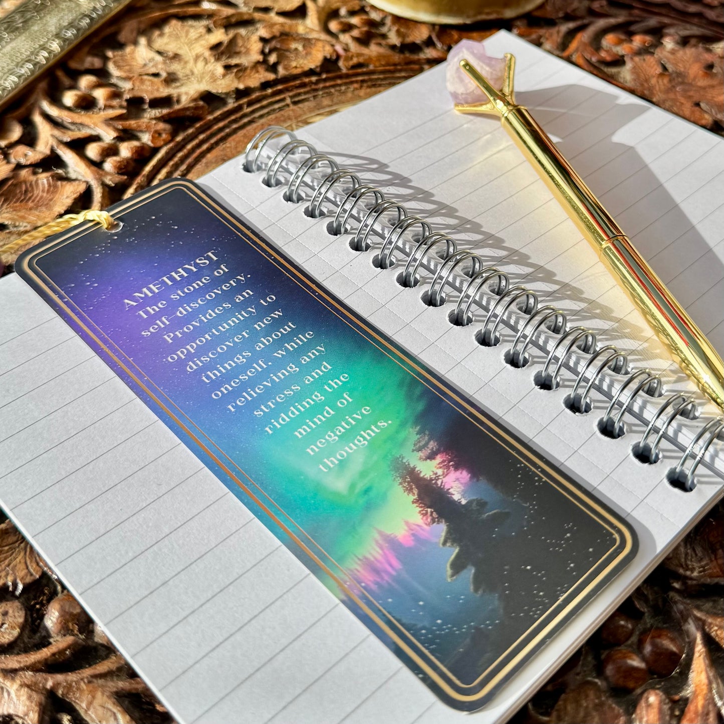Amethyst Crystal Bookmark