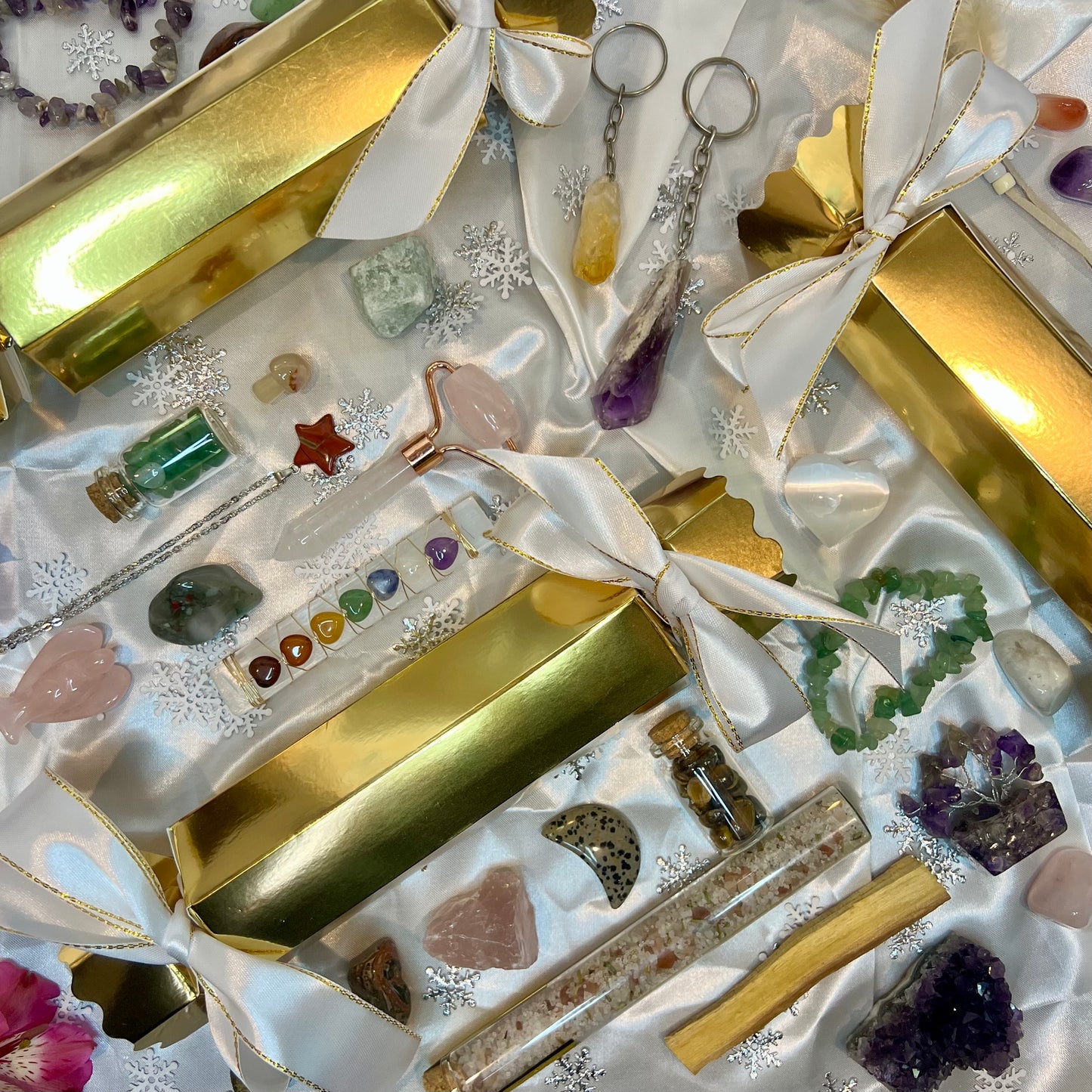 Crystal Gemstone Deluxe Christmas Cracker