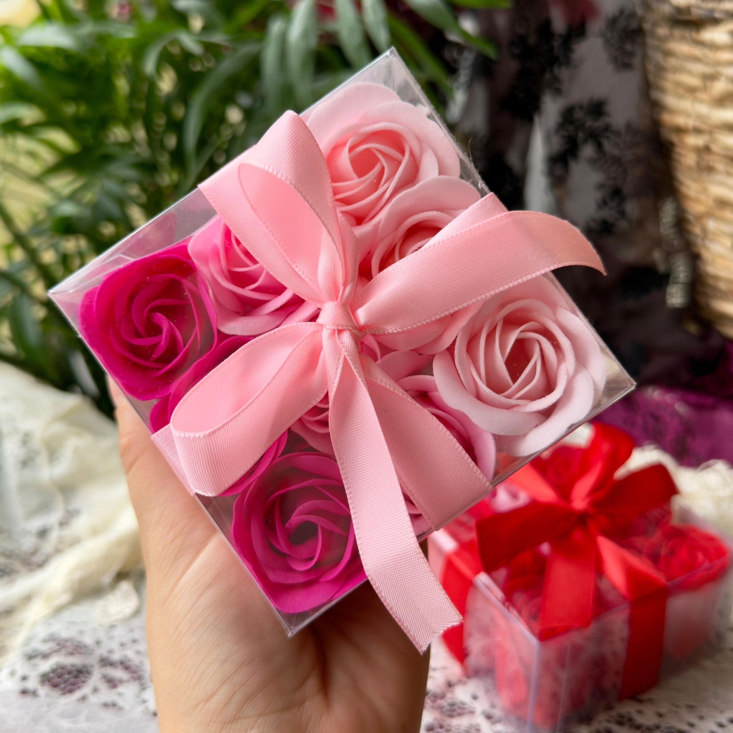 Rose Soap Flower Set