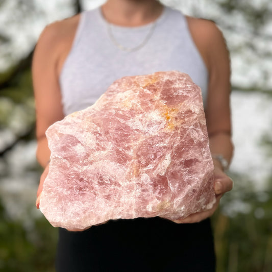 Giant Rose Quartz Rough Crystal