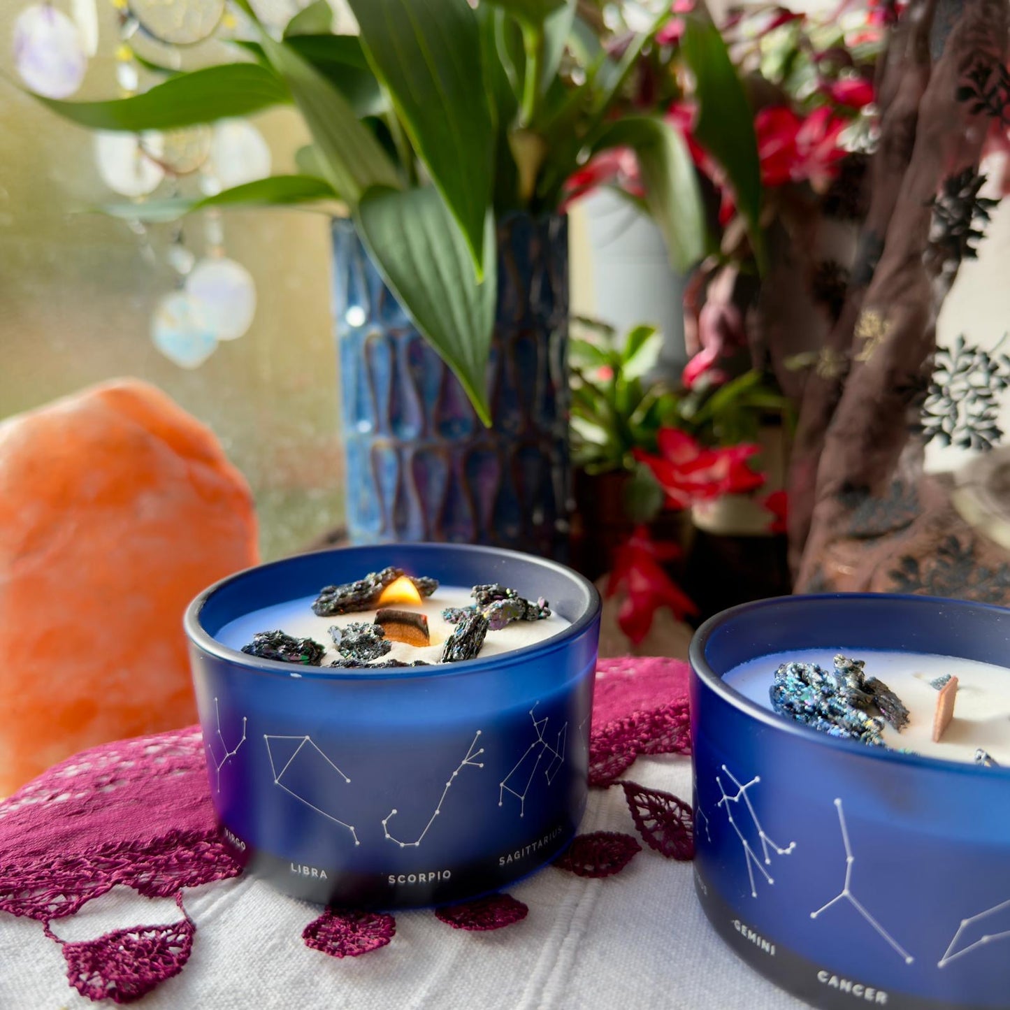 Zodiac Crystal Candle