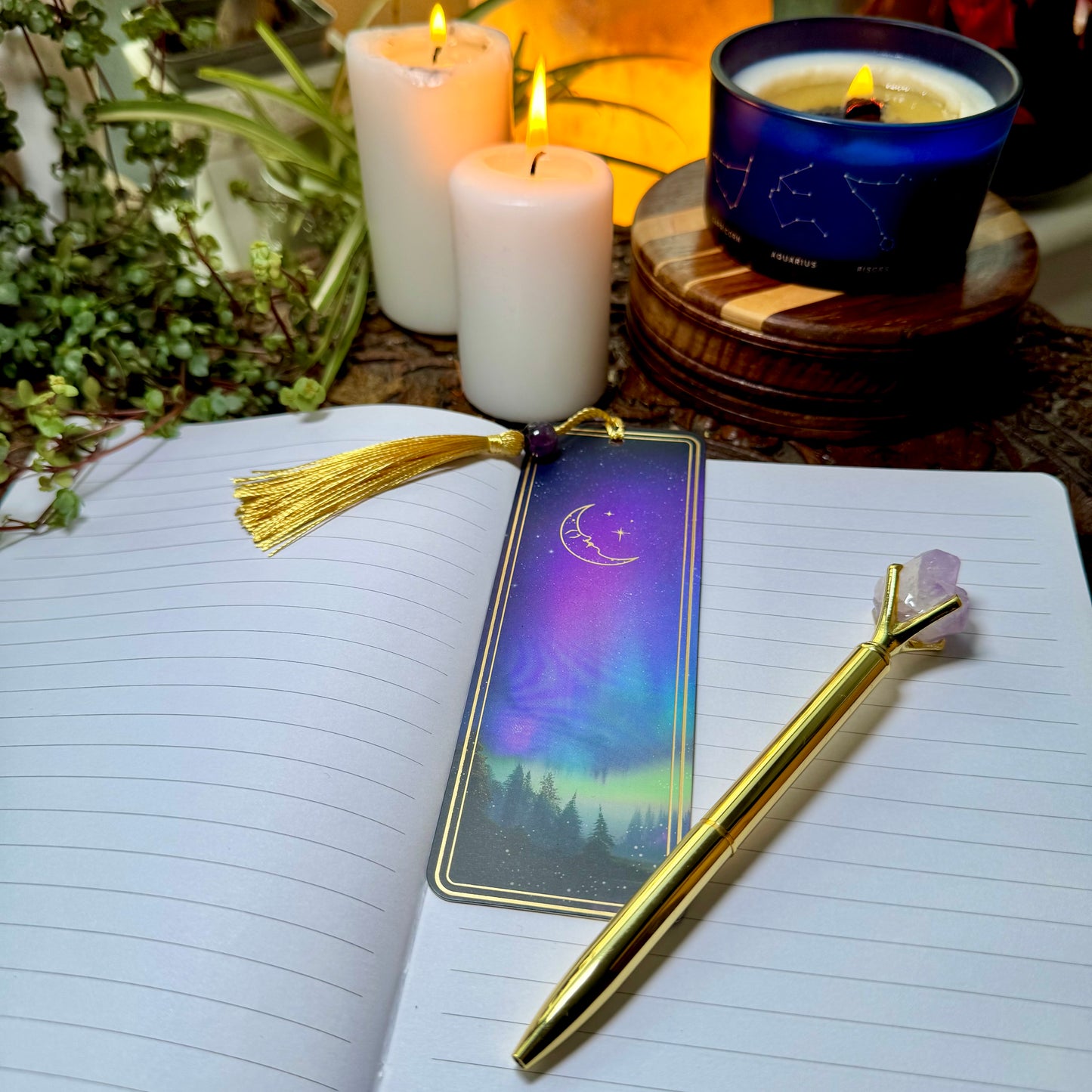 Amethyst Crystal Bookmark