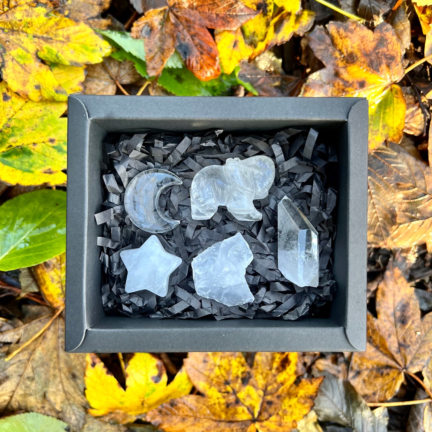 Clear Quartz Crystal Gift Box Set