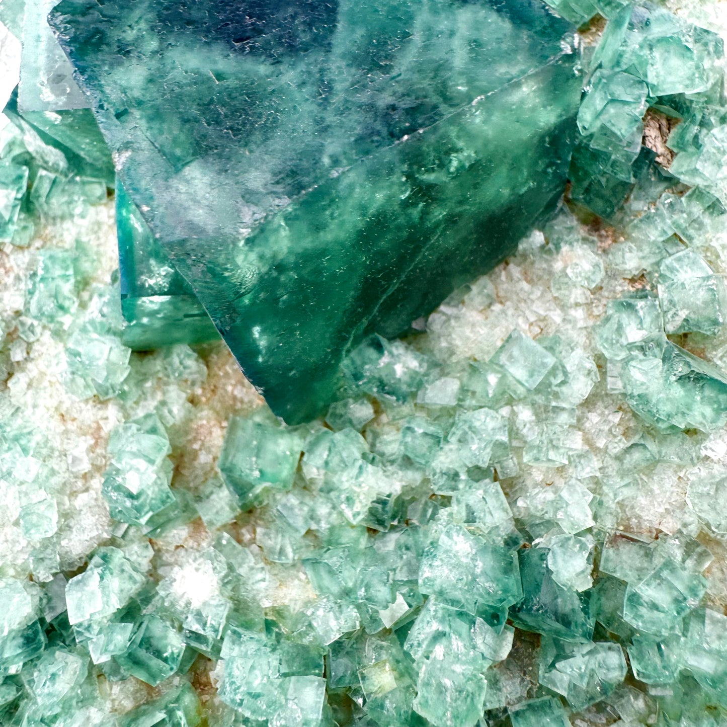 High Grade Green Fluorite Cube Crystal Specimen - 3.7KG