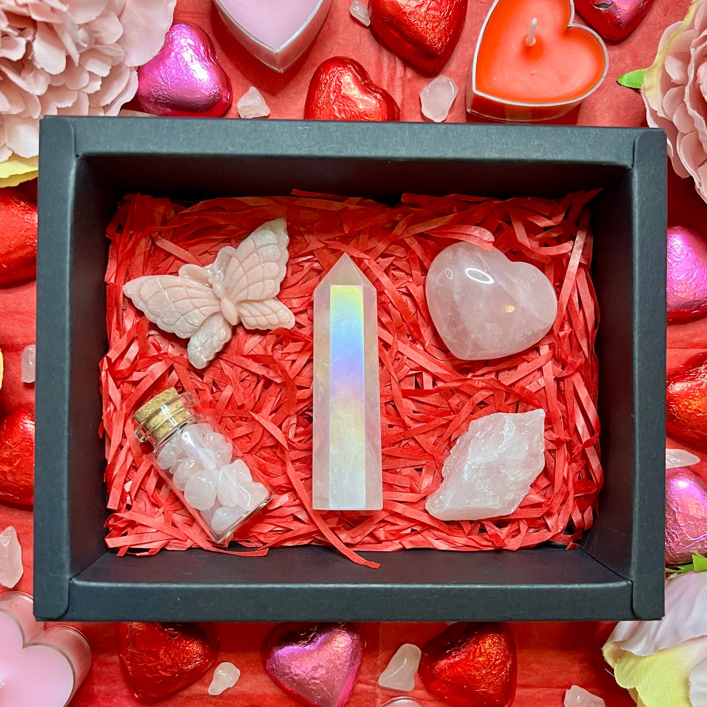 Pink Crystals Valentines Day Gift Box