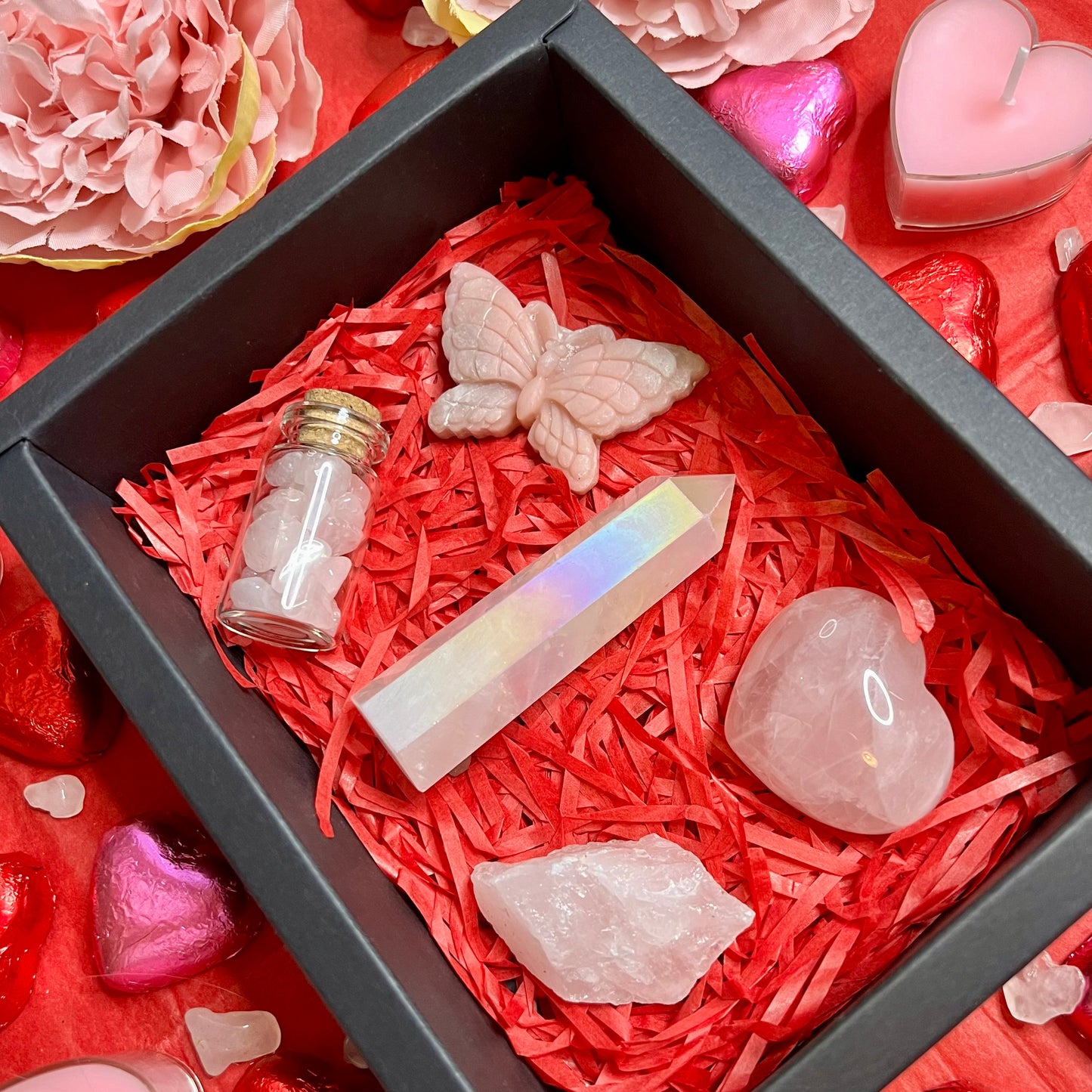 Pink Crystals Valentines Day Gift Box