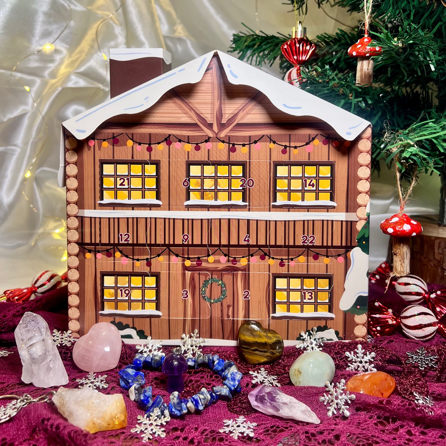 Deluxe Crystal Christmas Advent Calendar House