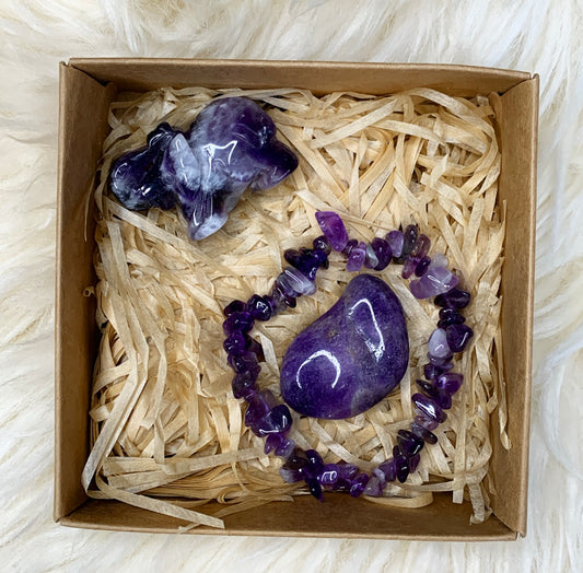Amethyst Crystal Gift Set