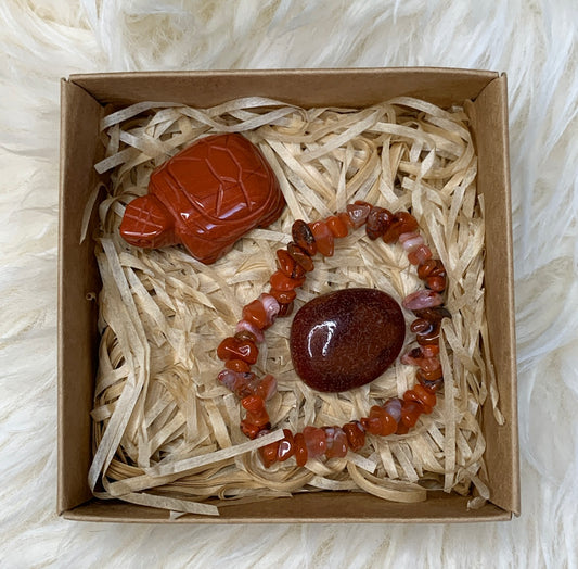 Carnelian Jasper Crystal Set
