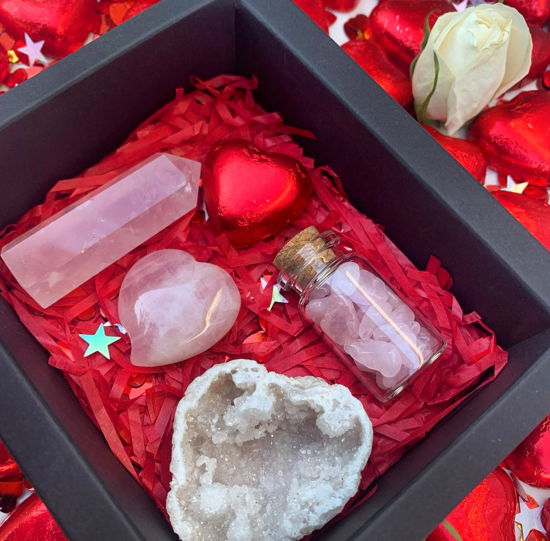 Crystal Set Valentine Day Love Gift Box