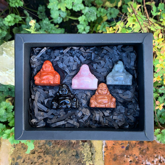 Laughing Buddha Crystal Set