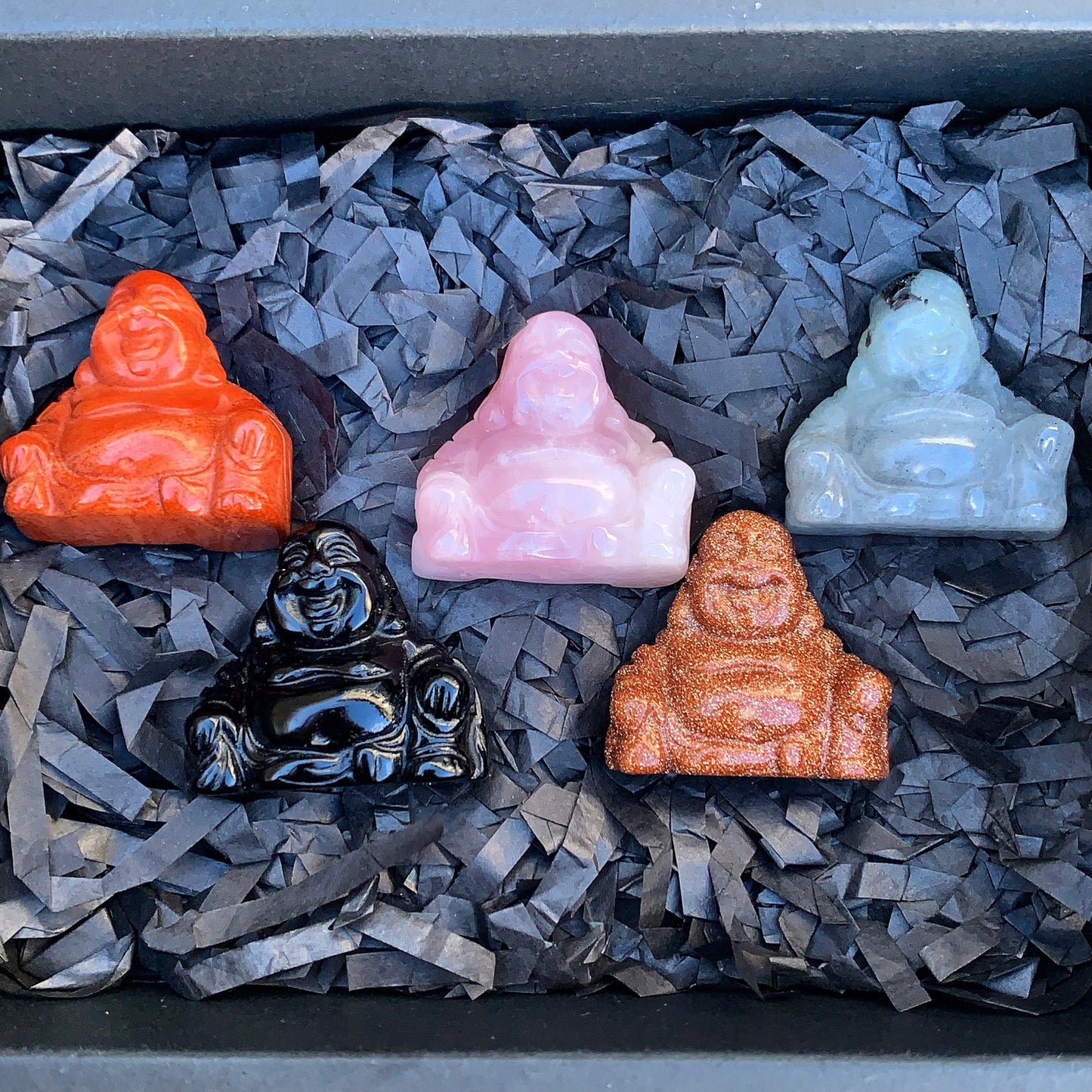 Laughing Buddha Crystal Set