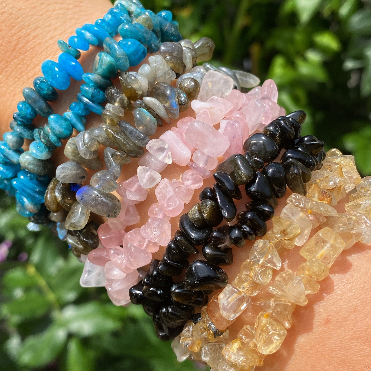 Crystal Chip Gemstone Bracelet