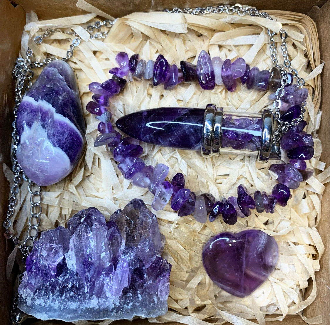 Amethyst Crystal Gift Box Set