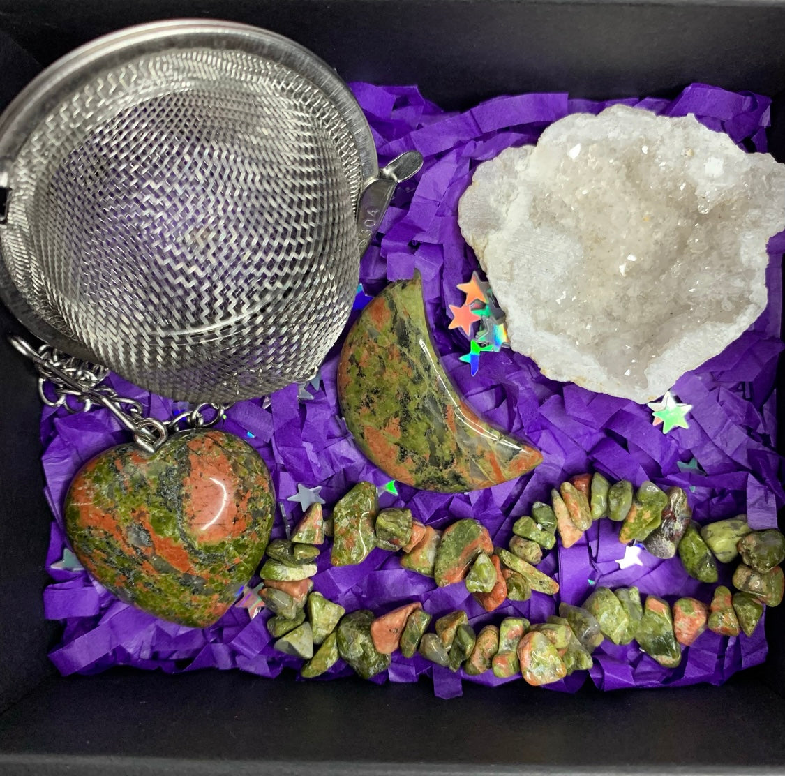 Unakite Agate Crystal Gift Set