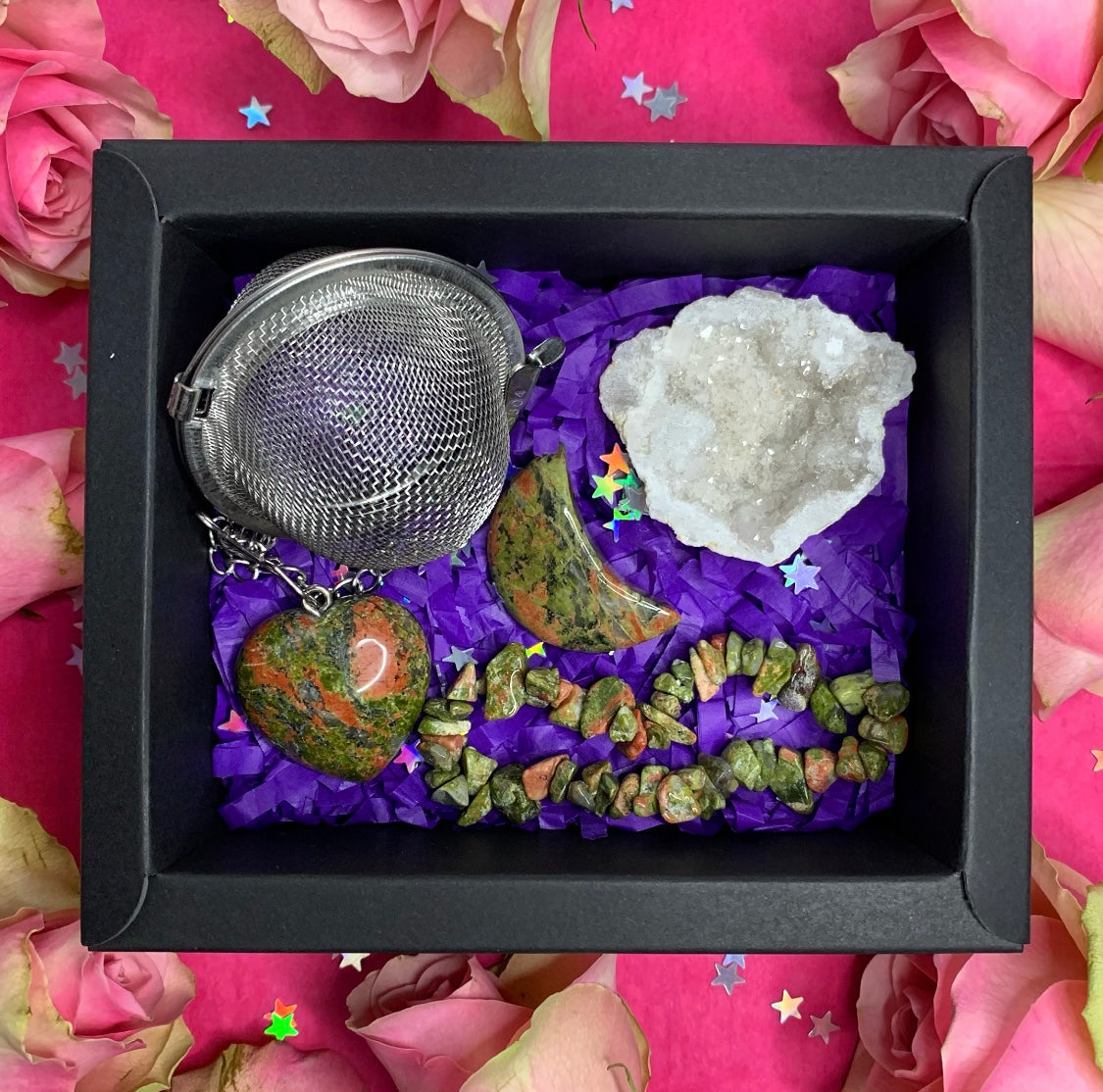 Unakite Agate Crystal Gift Set