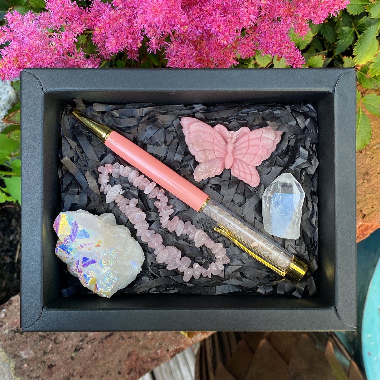 Pink Aura Crystal Gift Box