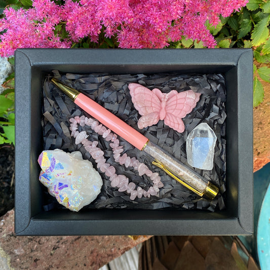 Pink Aura Crystal Gift Box