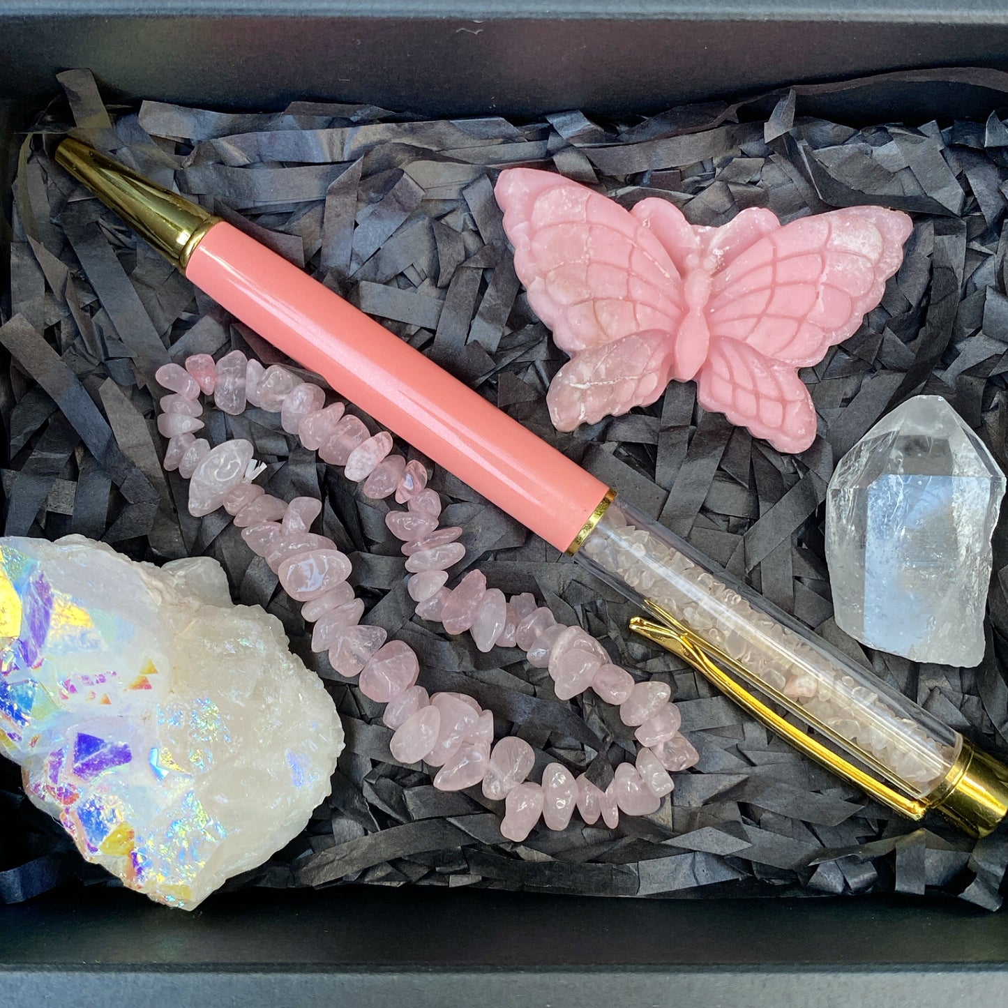 Pink Aura Crystal Gift Box