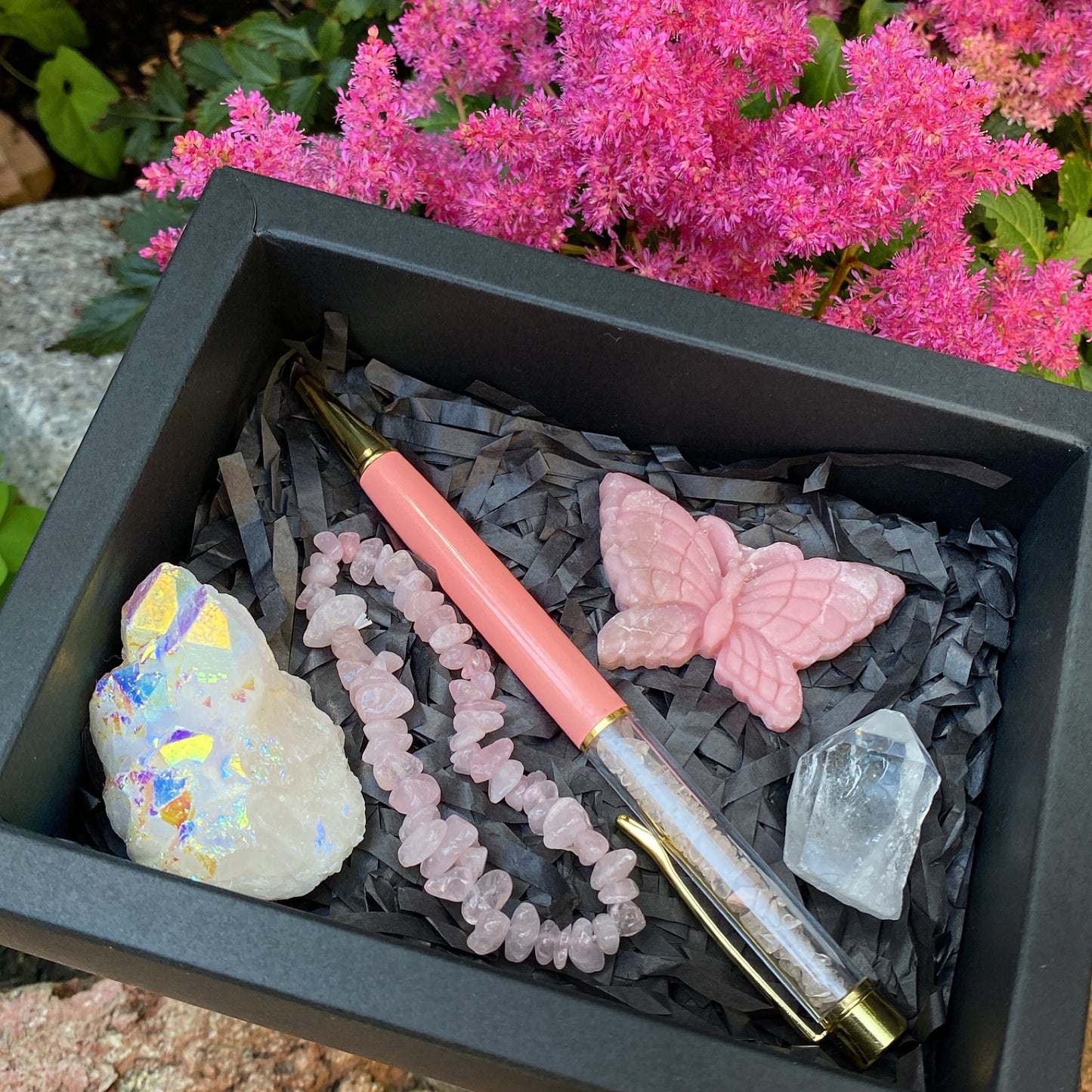 Pink Aura Crystal Gift Box