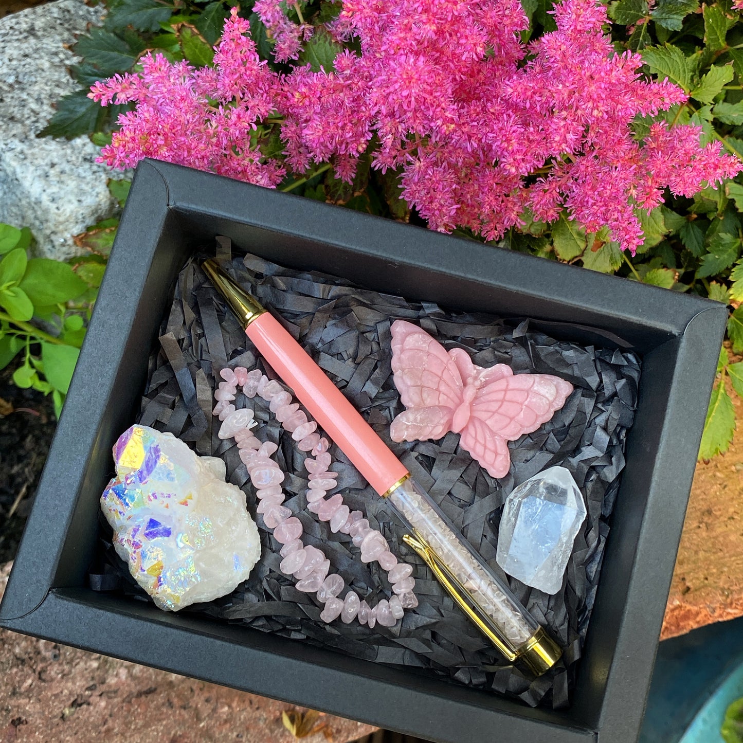 Pink Aura Crystal Gift Box