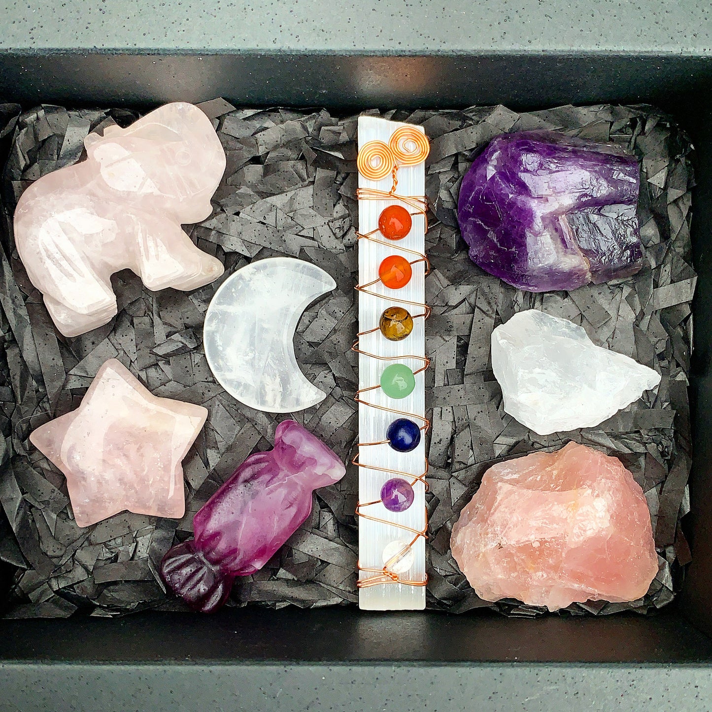 Pink Chakra Tales Crystal Gift Box
