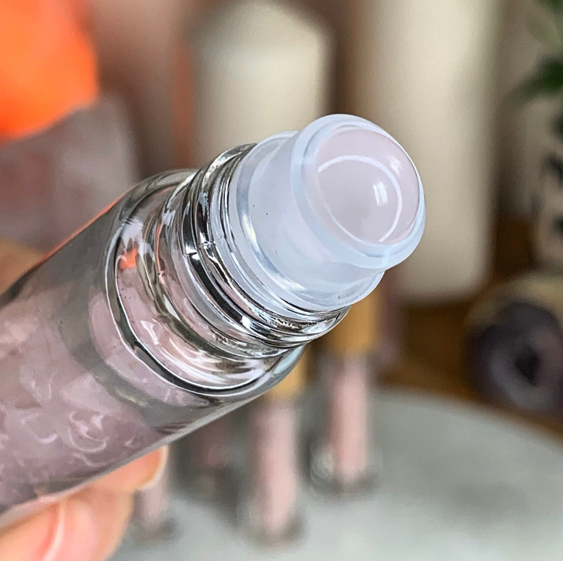 Rose Quartz Beauty Roller Bottle