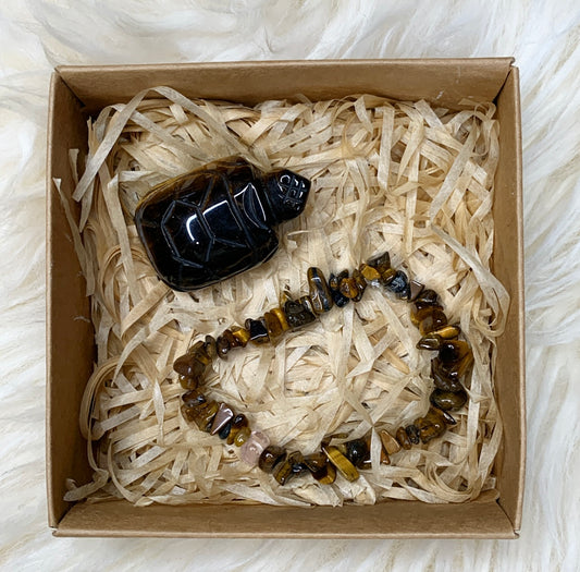 Tigers Eye Crystal Gift Set