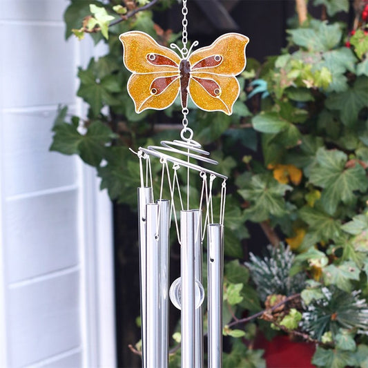 Yellow Brimstone Butterfly Windchime