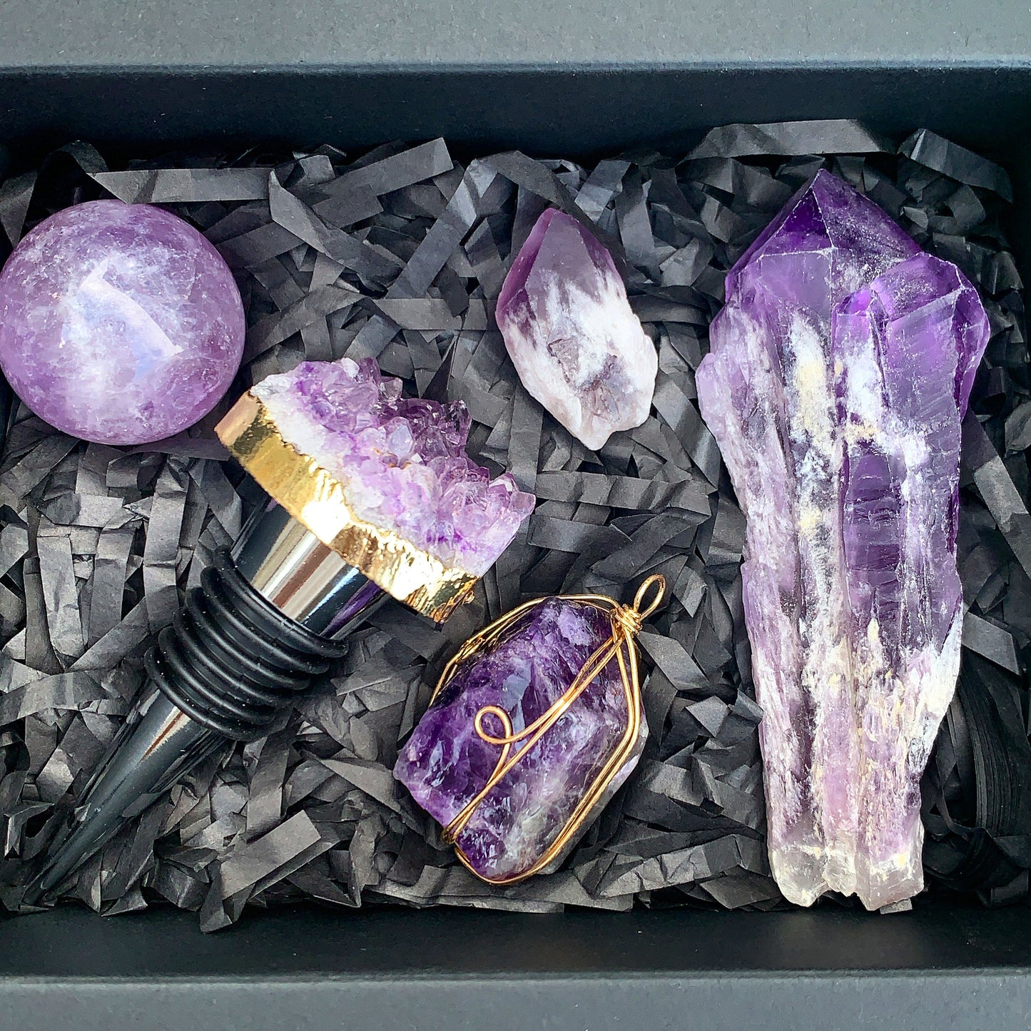 Amethyst Vision Crystal Gift Box