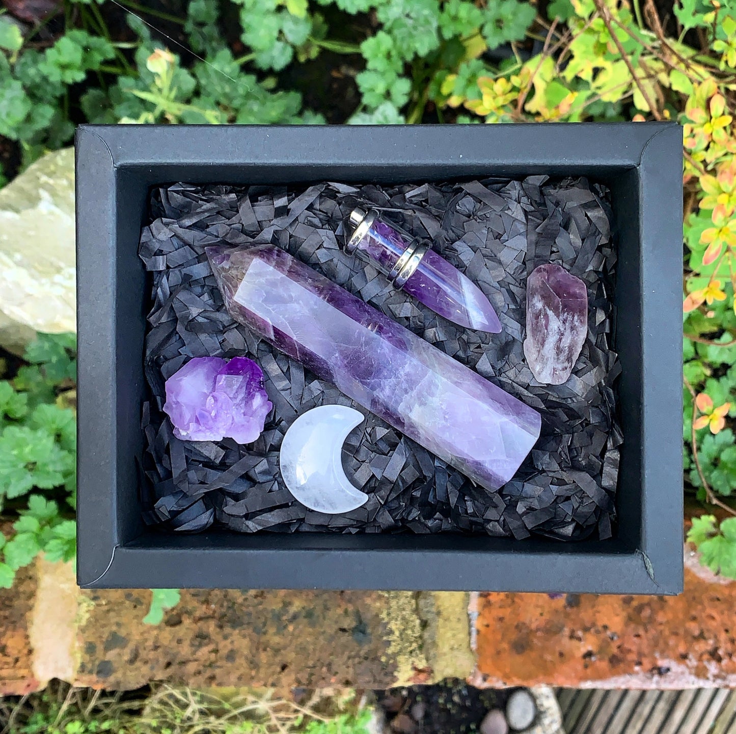 Charmed Amethyst Crystal Gift Box
