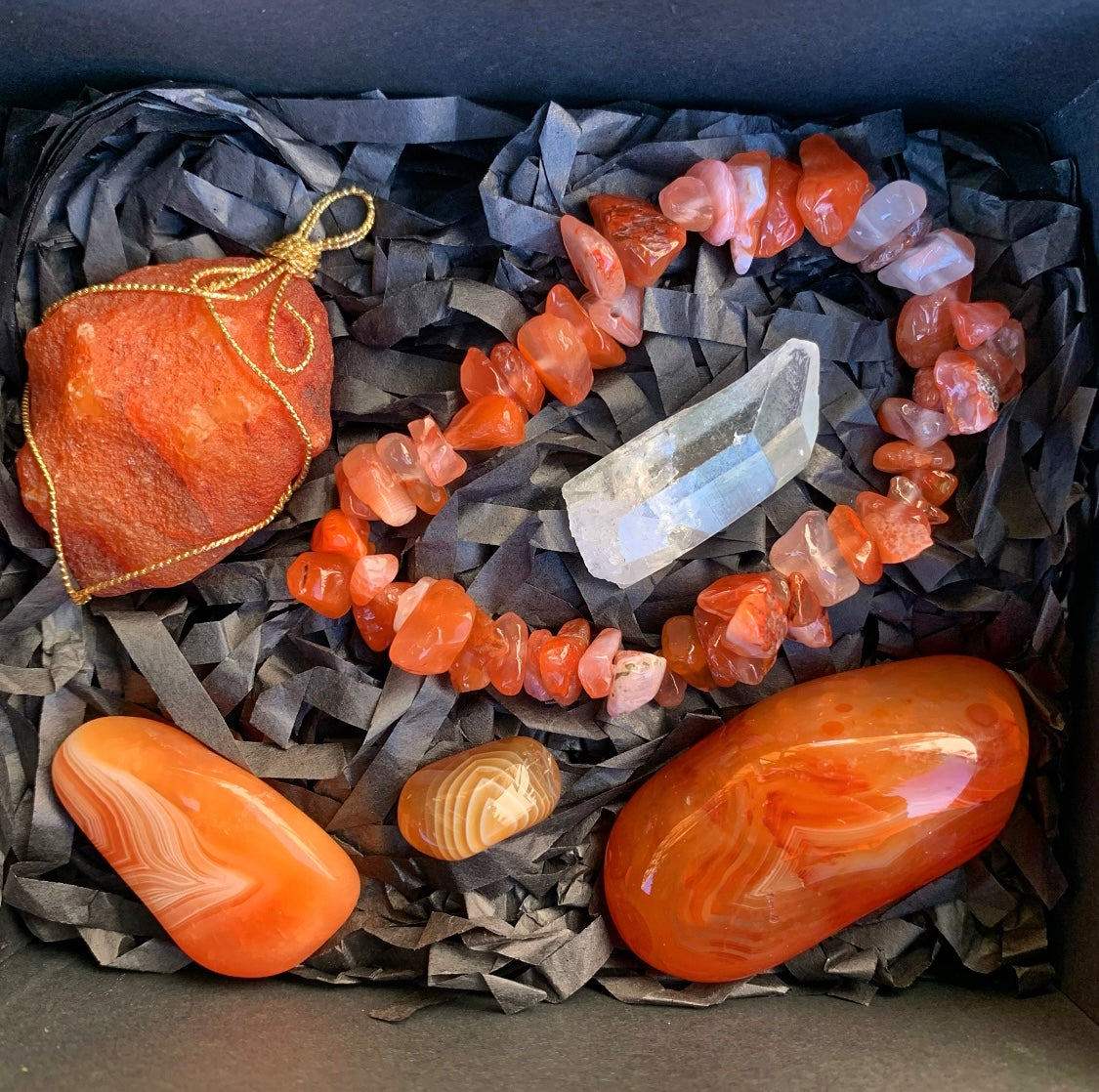Carnelian Crystal Gift Set