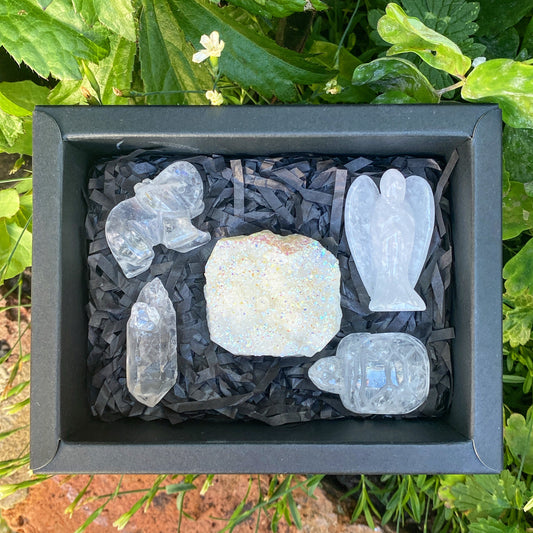 Aura Clear Quartz Crystal Box