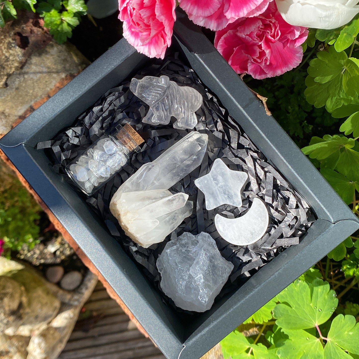 Clear Quartz Crystal Gift Box