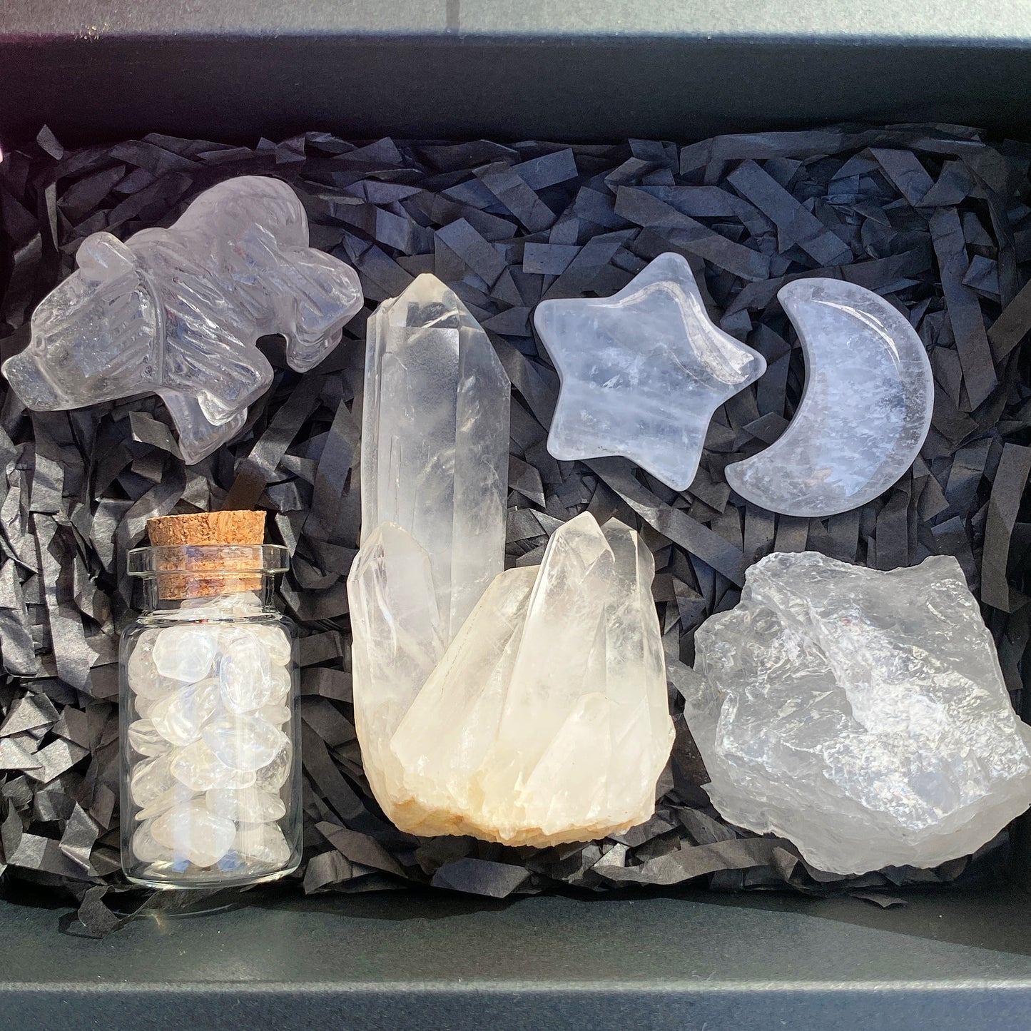 Clear Quartz Crystal Gift Box