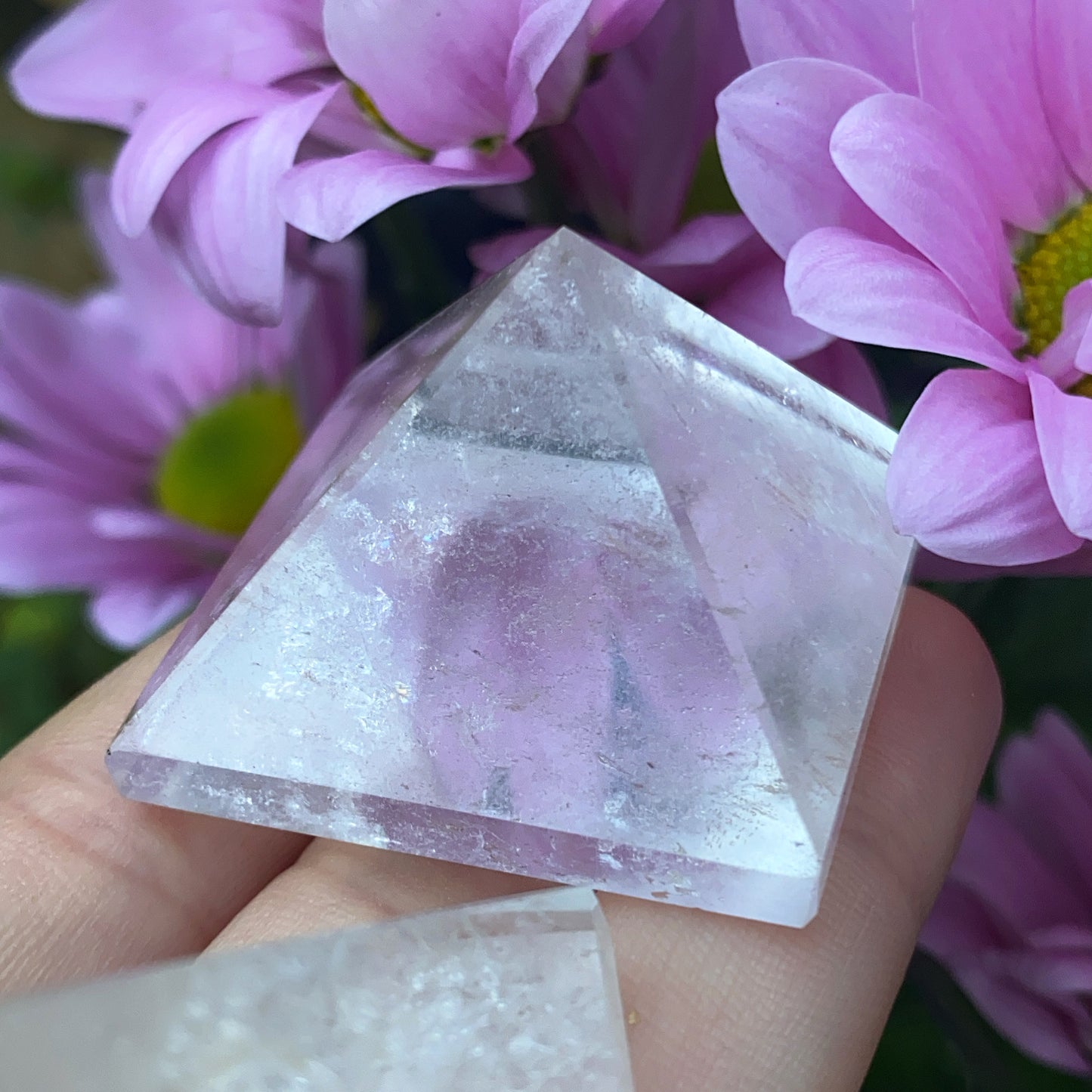 Clear Quartz Crystal Pyramid