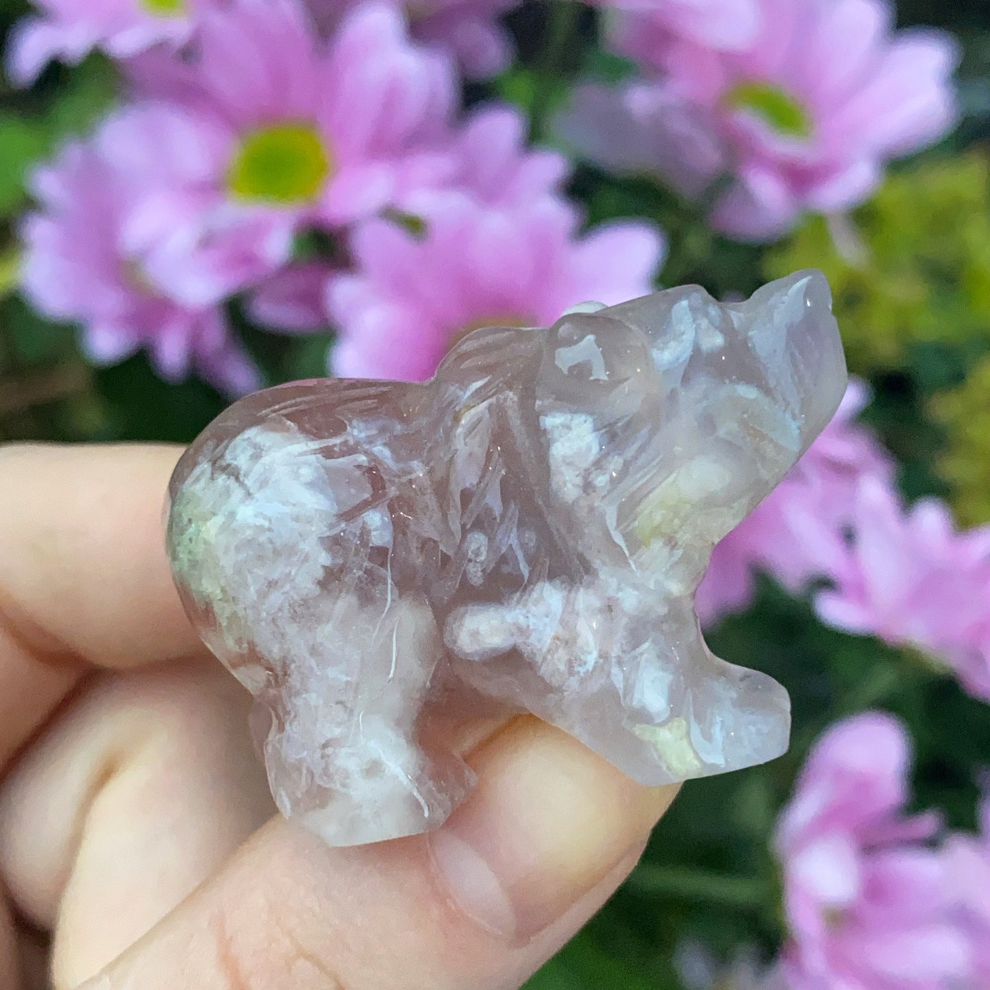 Baby Bear Crystal Carving