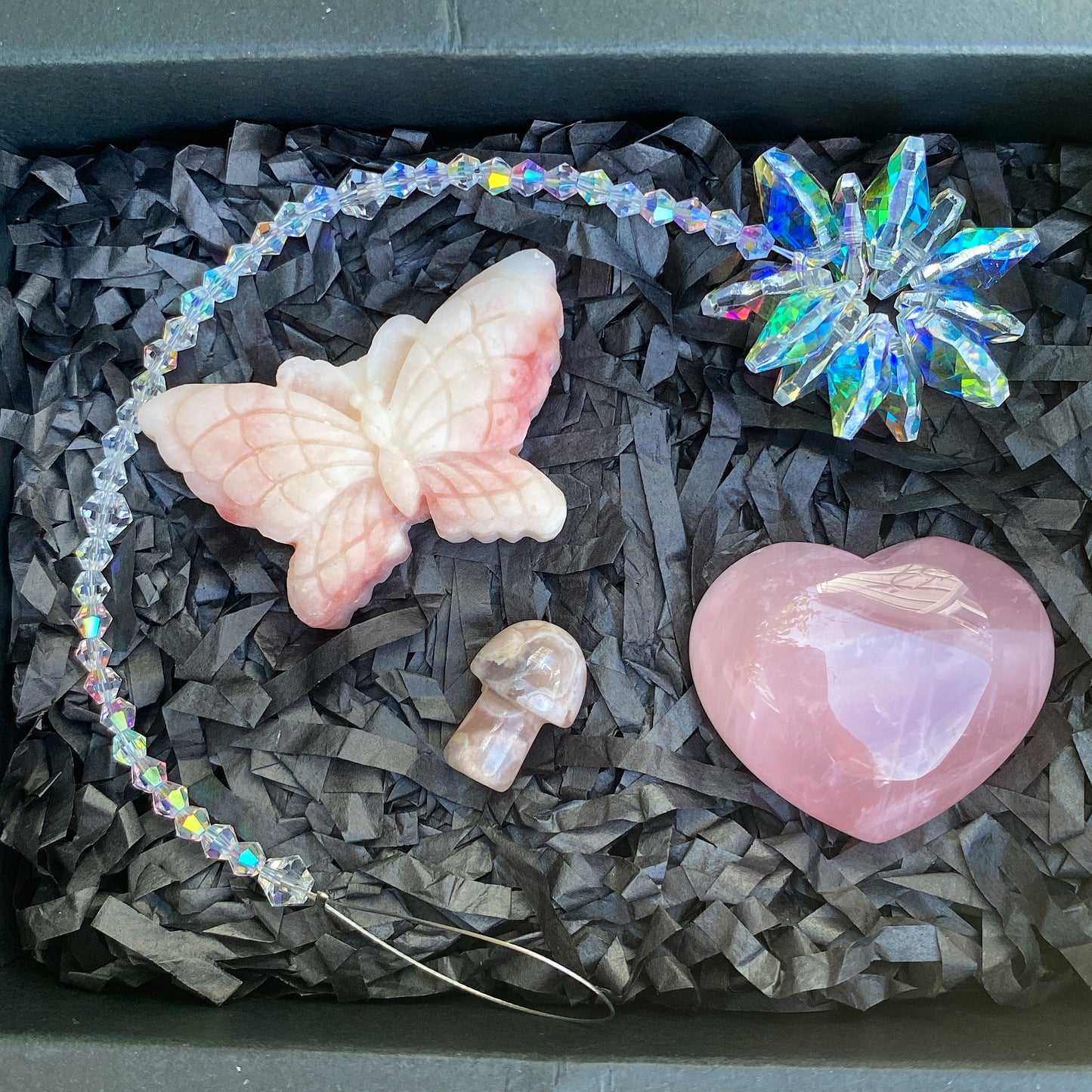 Pink Flutters Crystal Gift Box