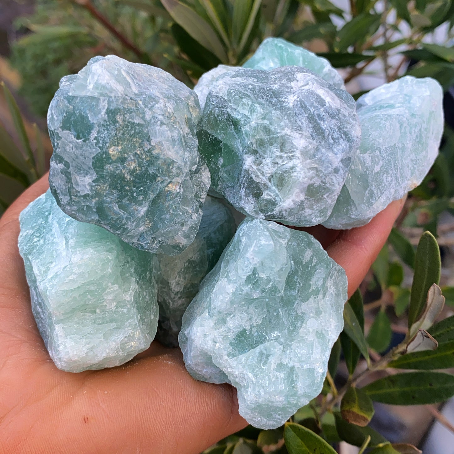 Green Fluorite Rough Crystal